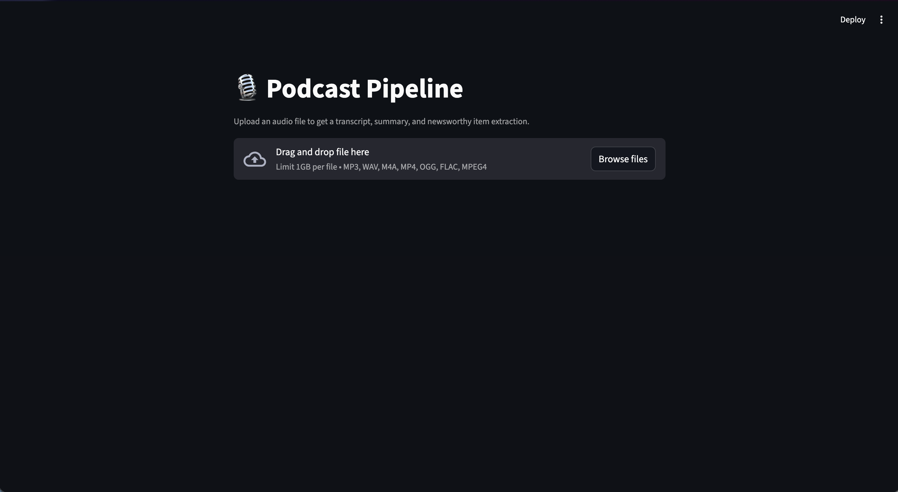 Project One screenshot